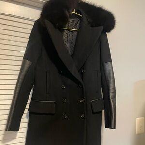 DVF Diane Von Furstenburg Double-Breasted Women’s Pea Coat